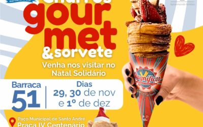 Natal Solidário 2024 com churros da Casa Ronald McDonald ABC